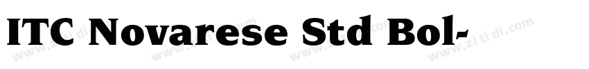 ITC Novarese Std Bol字体转换